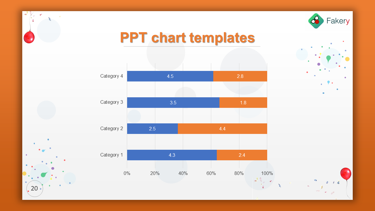 Awesome PPT Chart Templates Slide Designs- Bar Chart Model